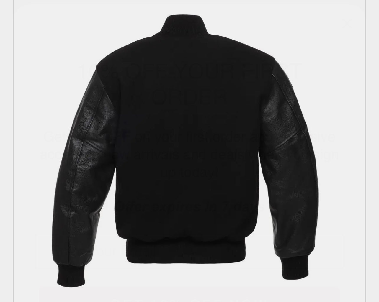 VARSITY JACKET Black/Black