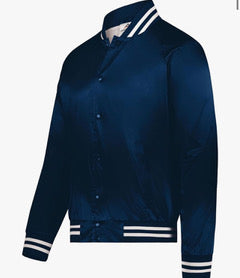 Satin jacket navy/white