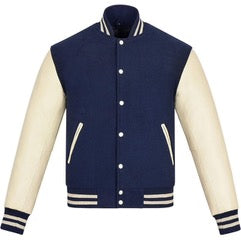 Varsity jacket navy/white