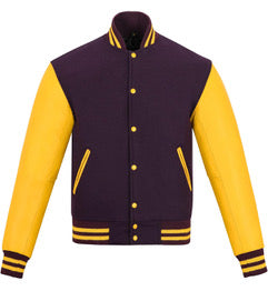 Varsity jacket purple/gold